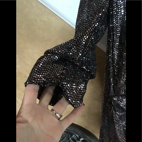 C by One Black and Sequins 3/4 Sleeve Blazer Size medium - Picture 11 of 16